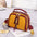 ChicSquare: Wide Strap Women’s Shoulder Handbag - Red and yellow