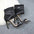 ChicStep Open Toe Woven Stiletto Heels - Black / 35