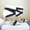 ChicStep Open Toe Woven Stiletto Heels - White / 35