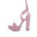 ChicStride: Women’s Peep-toe Platform Heels - Light Purple / 36