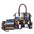 ChicTote: Luxe Plaid Designer Handbags for Women - Blue