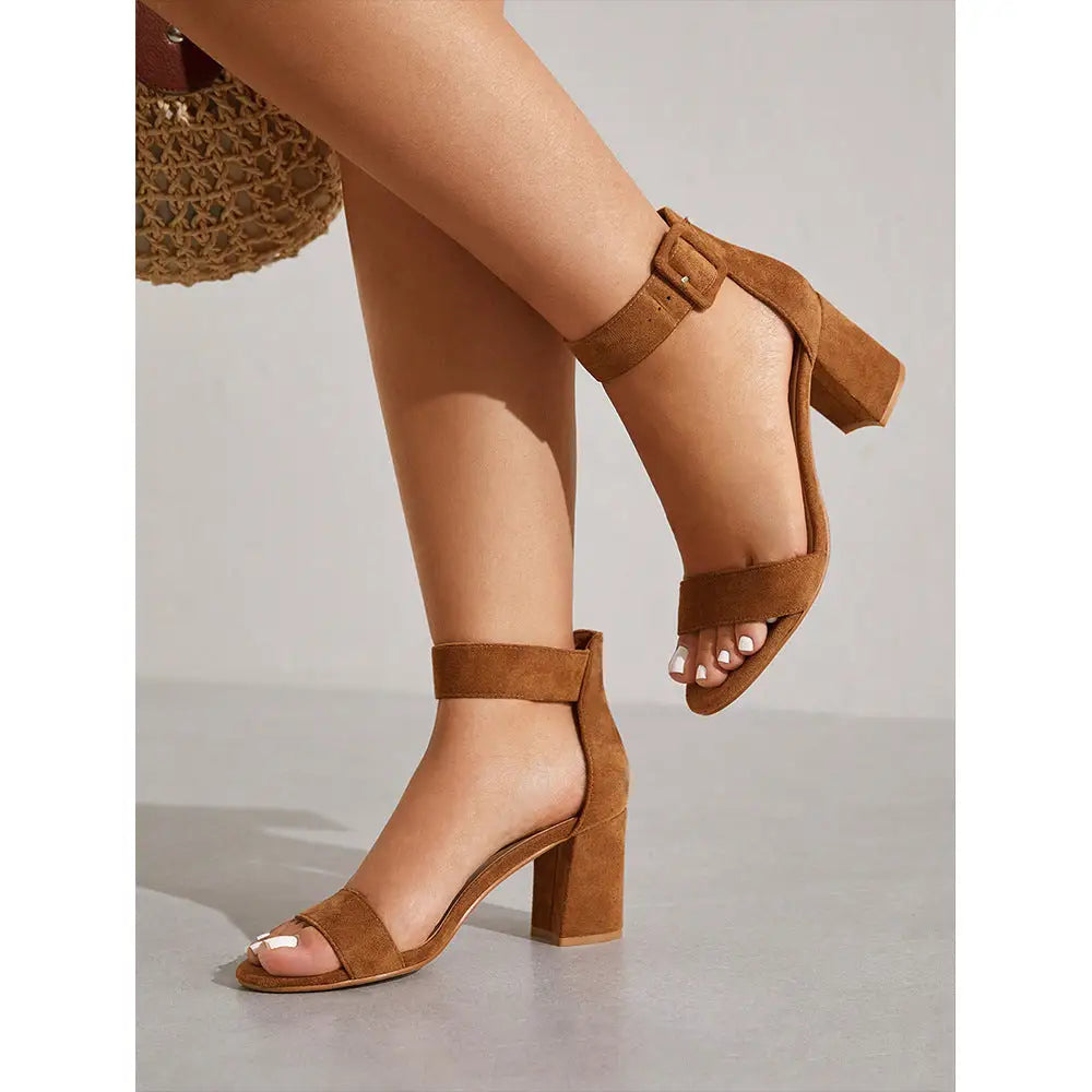 ChicWrap: Open Toe Heel-Strap Sandals