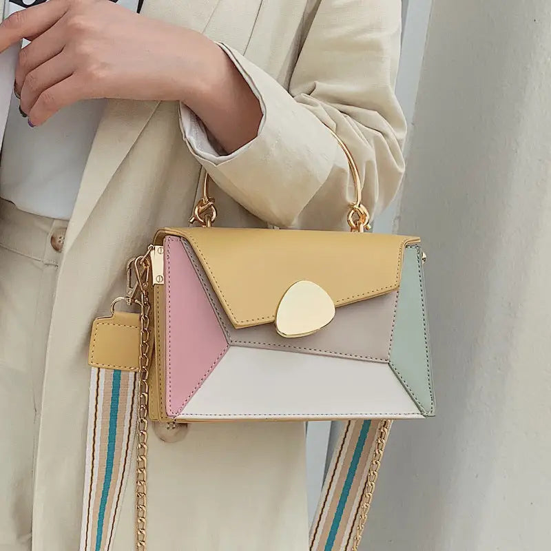 ChromaBlend Leather Crossbody - Yellow