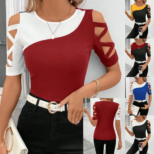 ChromaMatch Off-Shoulder Slim Top for Women