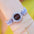 ColorBlend Luxe Watch Set with Three Interchangeable Straps - Silver Blue