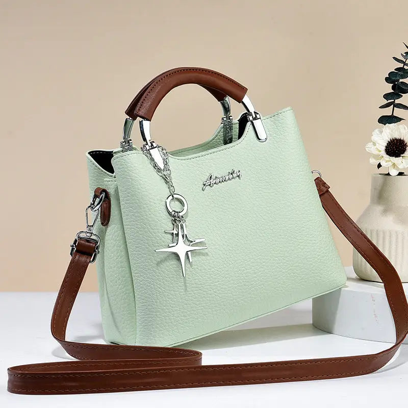 Colorblock PU Street Style Handbag for Women