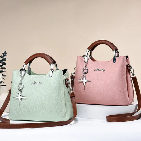 Colorblock PU Street Style Handbag for Women