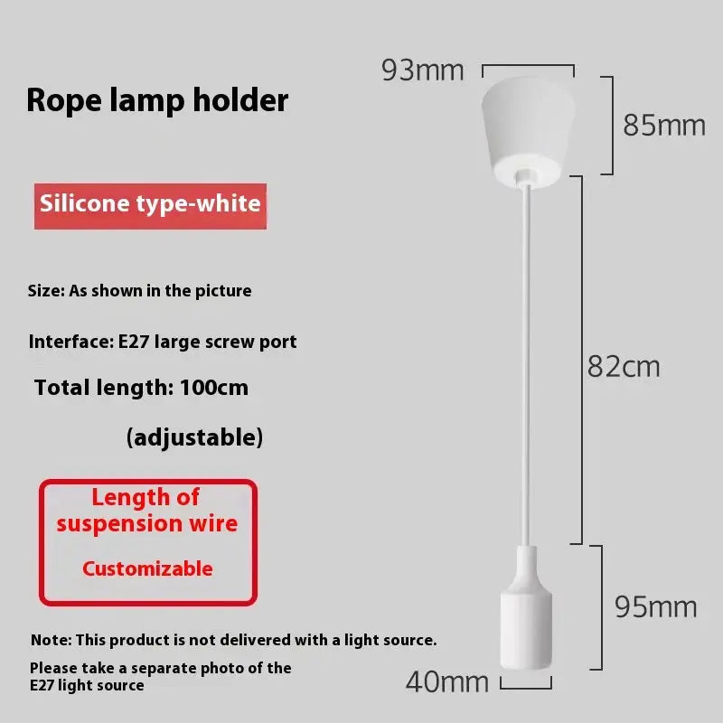 Colorful Dimmable Ceiling Fan Lamp with Adjustable Hanging Rope 280*180mm / 50W