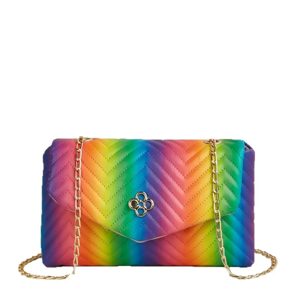 Colorful Soft PU Clamshell Bag with Polyester Lining