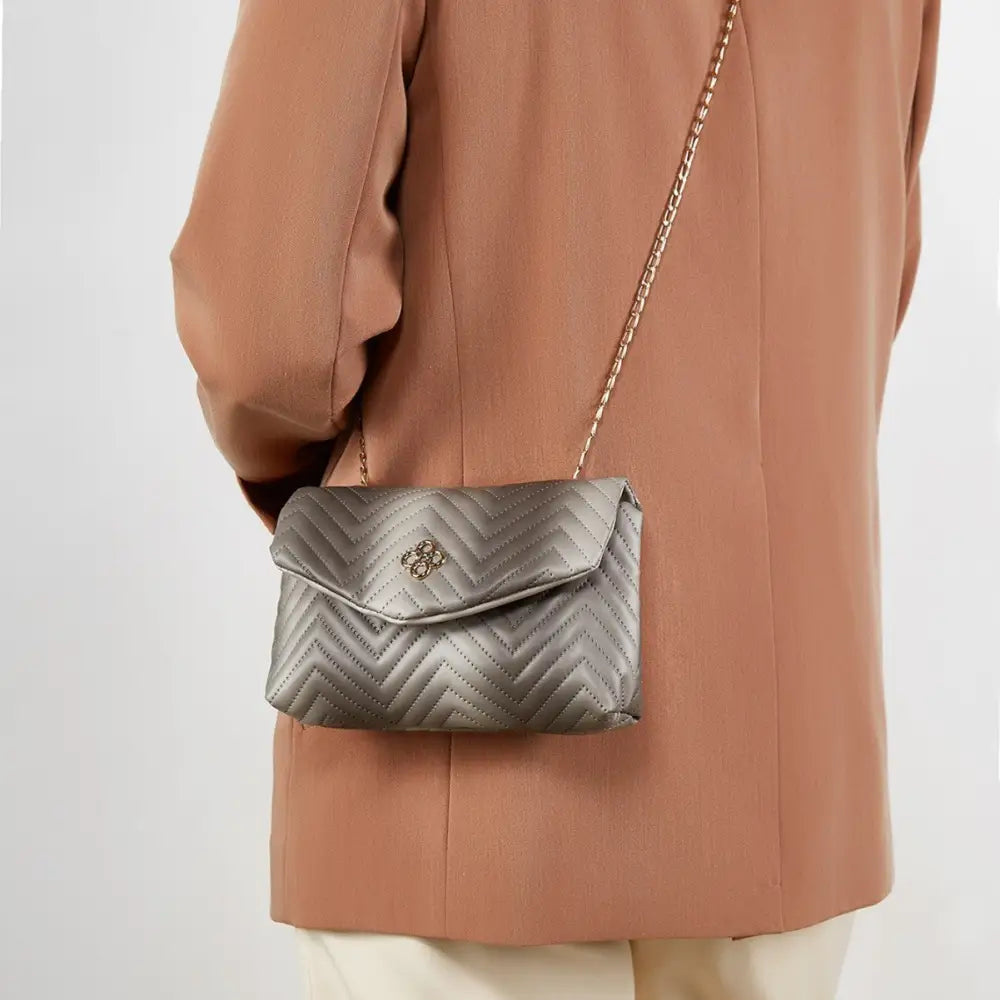 Colorful Soft PU Clamshell Bag with Polyester Lining