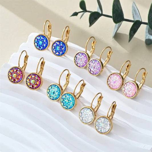 Colorful Steel Earrings
