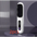 Cordless Hair Straightener Brush with 45 Minute Battery Life LCD White English 2pcs