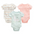 Cotton Cuddle: 3-Piece Baby Onesie Set - Alpaca / 6 9M