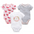 Cotton Cuddle: 3-Piece Baby Onesie Set - Watermelon section / 6 9M