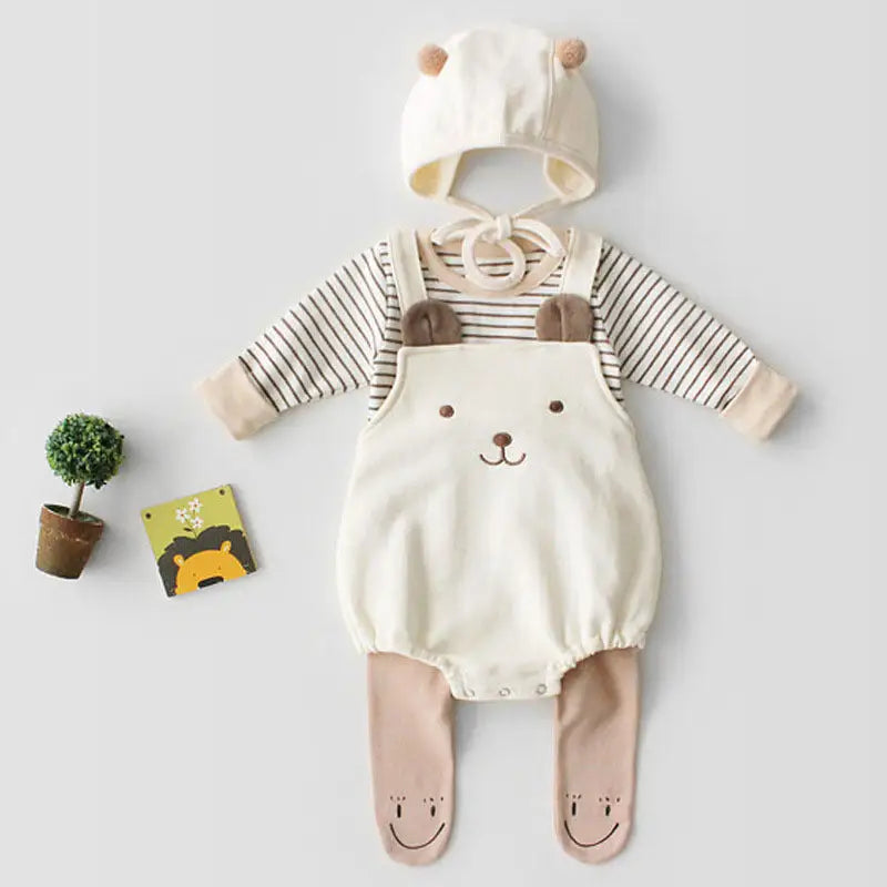Cotton Cuddle: Baby Strapless Robe & Hat Set