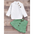 CottonJoy Kids’ Pit Strip Outfit - Green / 100cm