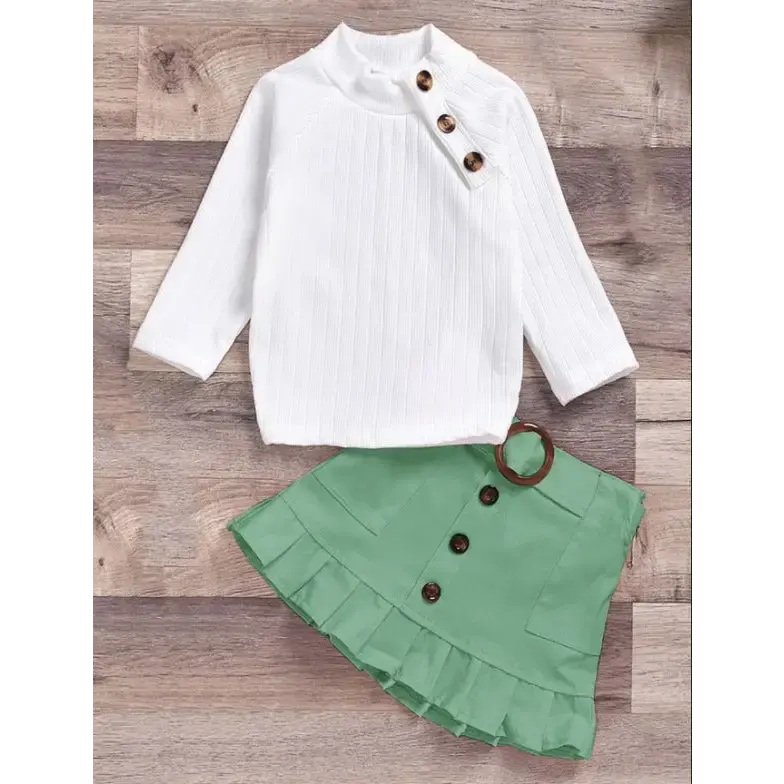 CottonJoy Kids’ Pit Strip Outfit - Green / 100cm