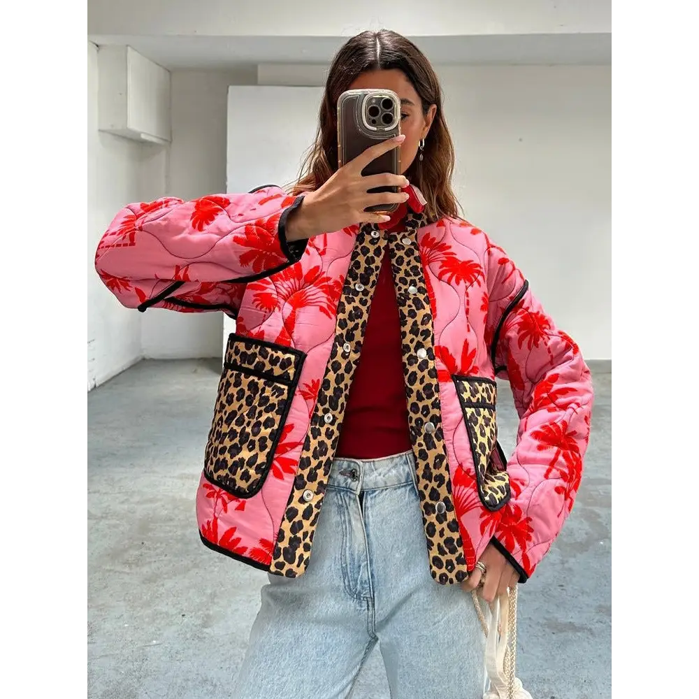 CottonStitch Coat - Fashionable & Warm - Picture Color / S