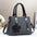 Cowboy Chic: Custom Large-Capacity Shoulder Bag - Black