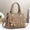 Cowboy Chic: Custom Large-Capacity Shoulder Bag - Khaki