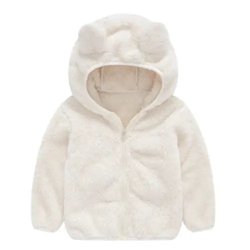Cozy Chic Faux Fur Jacket - White / 120cm