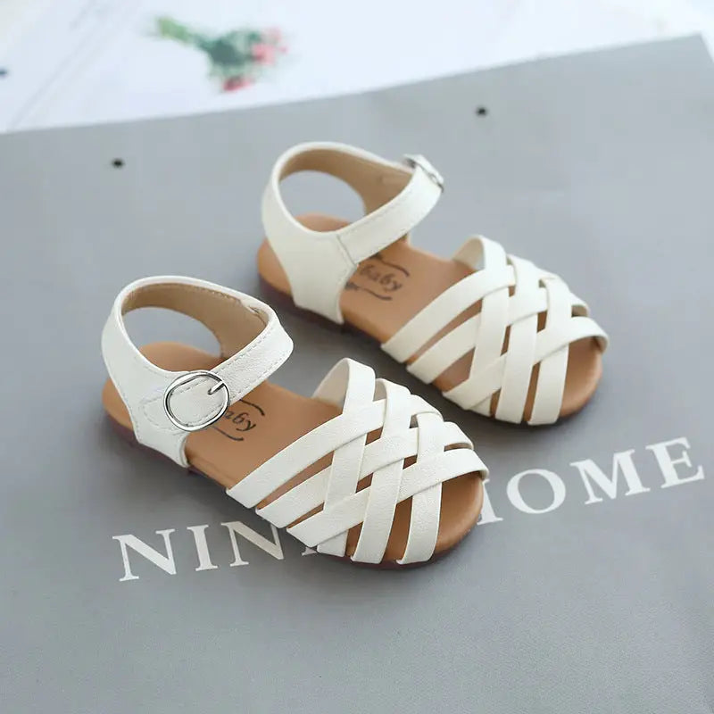 Cozy Toes Woven Sandals - Coffee / 21