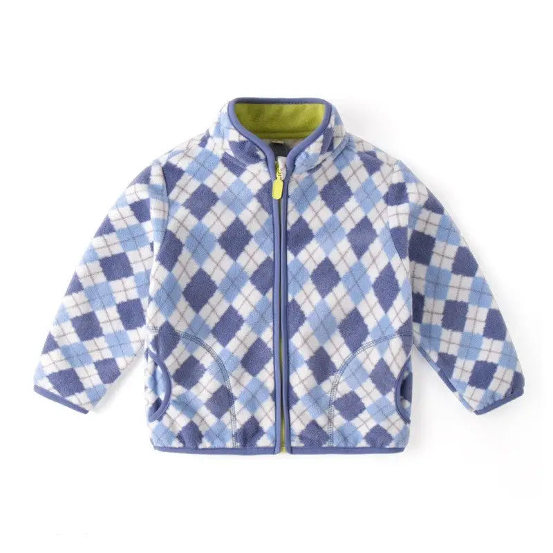 CozyBabe Fleece Jacket - Blue / 130cm