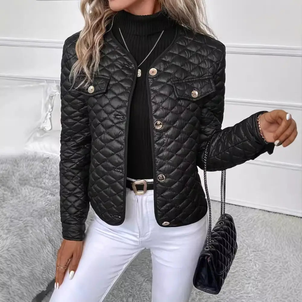 CozyBlk Cotton Coat - Black / S