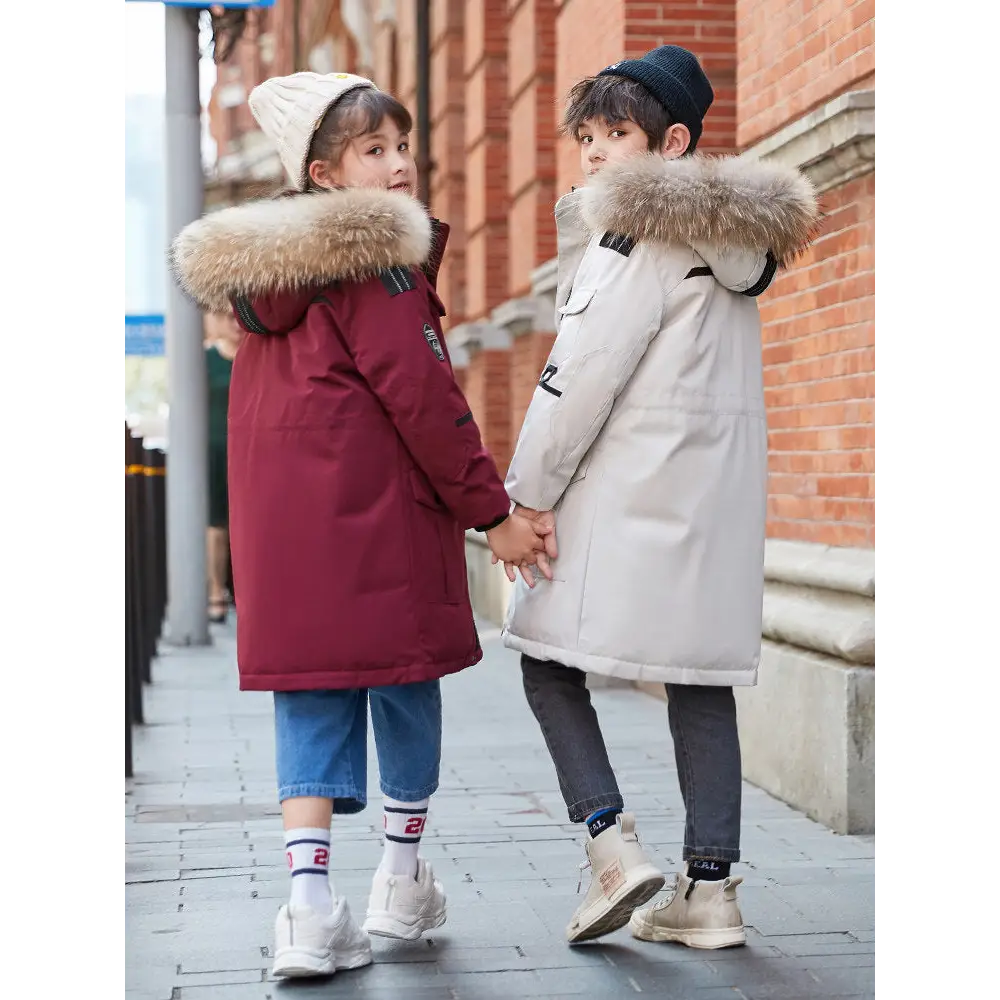 CozyBoys FurTrim Mid-Length Down Jacket