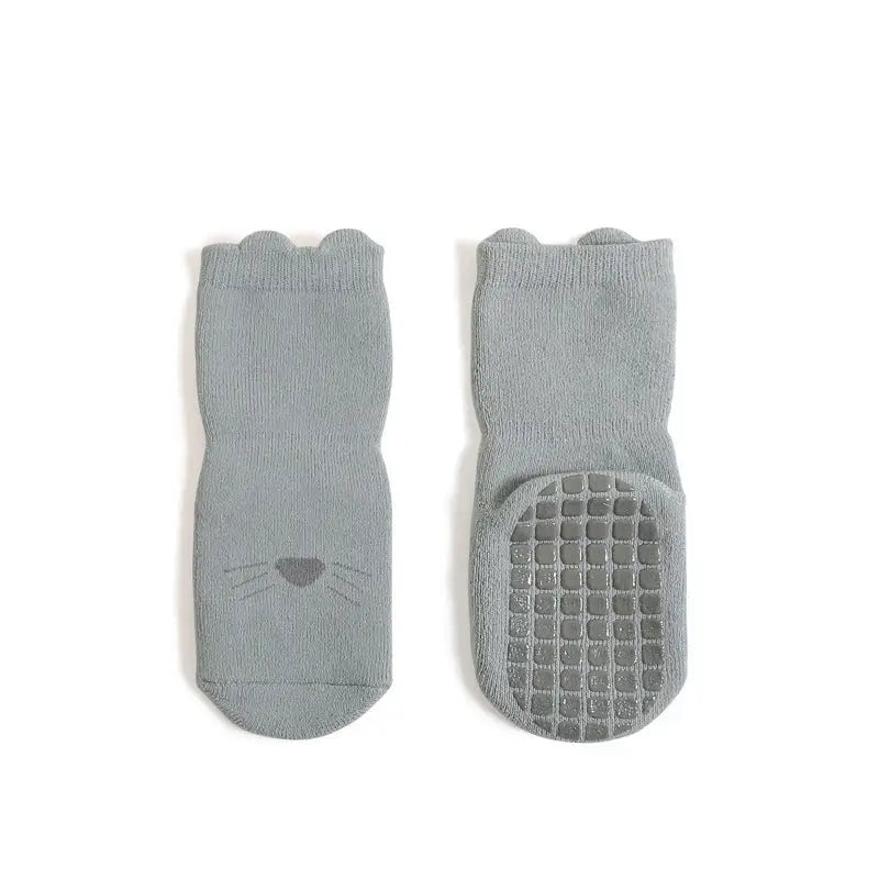 CozyCotton Kids Socks - Blue cat / L