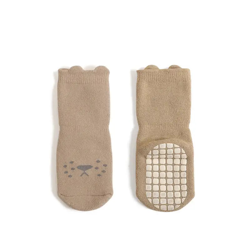 CozyCotton Kids Socks - Coffee lion / L