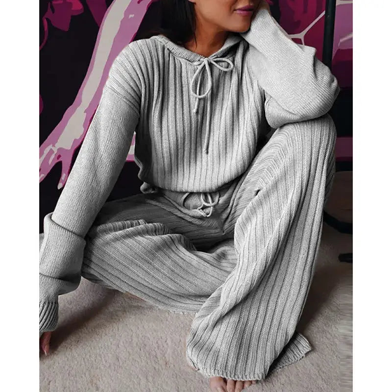 CozyFit Hooded Suit - Gray / XXL - 4