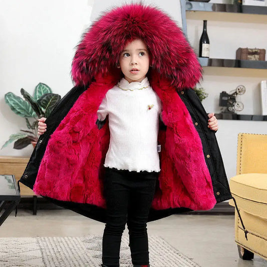 CozyKidz: Big Fur Collar Jackets for All Ages