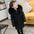 CozyKidz: Big Fur Collar Jackets for All Ages - Black / 110cm