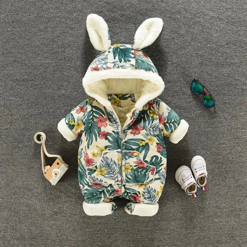 CozyQuilt: Winter Padded Baby Onesies