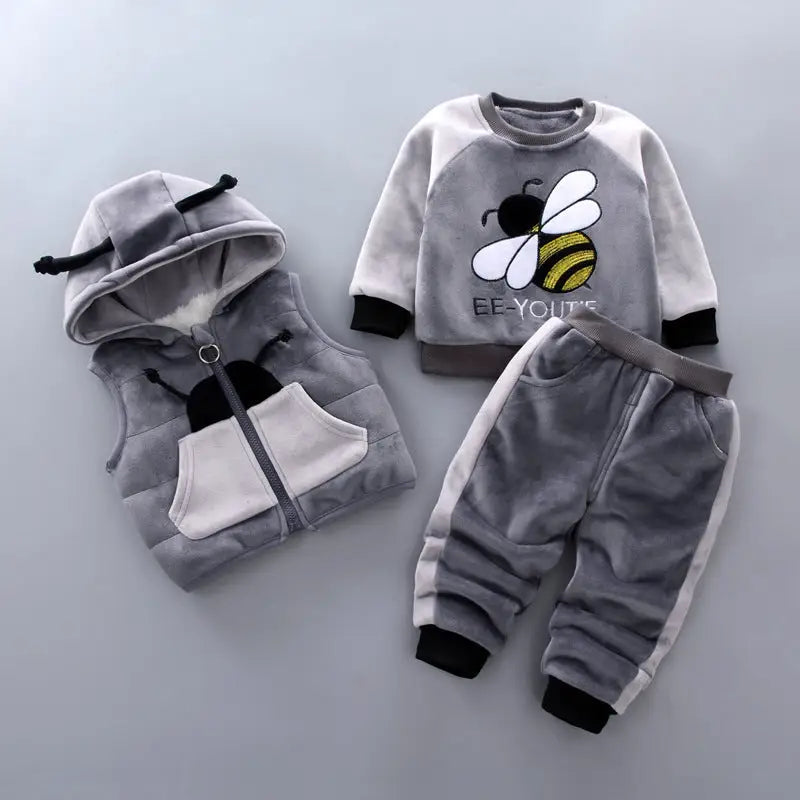 CozyTide Fleece Baby Boy Sweater Suit