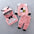CozyTide Fleece Baby Boy Sweater Suit - Pink / 80cm