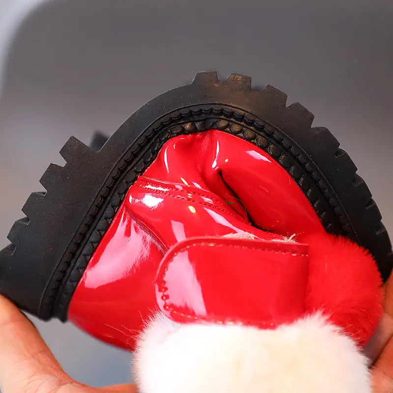 CozyTread Velvet Kids’ Cotton Boots