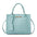 Crocodile Pattern Medium PU Horizontal Suitcase with Mobile Phone Pocket - Blue