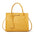 Crocodile Pattern Medium PU Horizontal Suitcase with Mobile Phone Pocket - Yellow