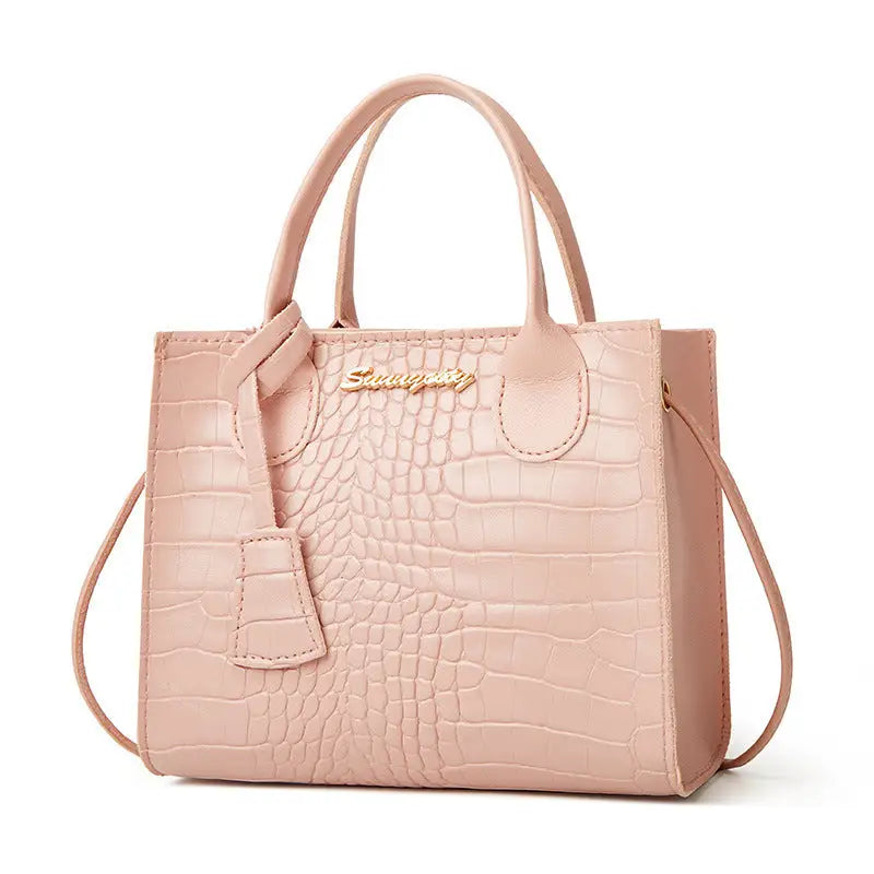 Crocodile Pattern Medium PU Horizontal Suitcase with Mobile Phone Pocket