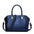 Crocodile Pattern PU Suitcase Shell Bag with Internal Zipper Compartments - Sapphire Blue