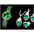 Crystal Quartz Watch Set with Crystal Embellishments - 4159D300 Silver Green