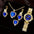 Crystal Quartz Watch Set with Crystal Embellishments - 443D300 Blue