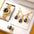 Crystal Quartz Watch Set with Crystal Embellishments - 444D304 Black