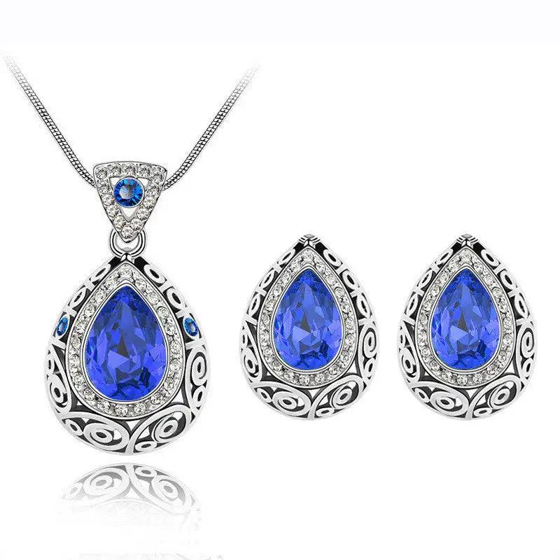 CrystalShield Necklace - Blue