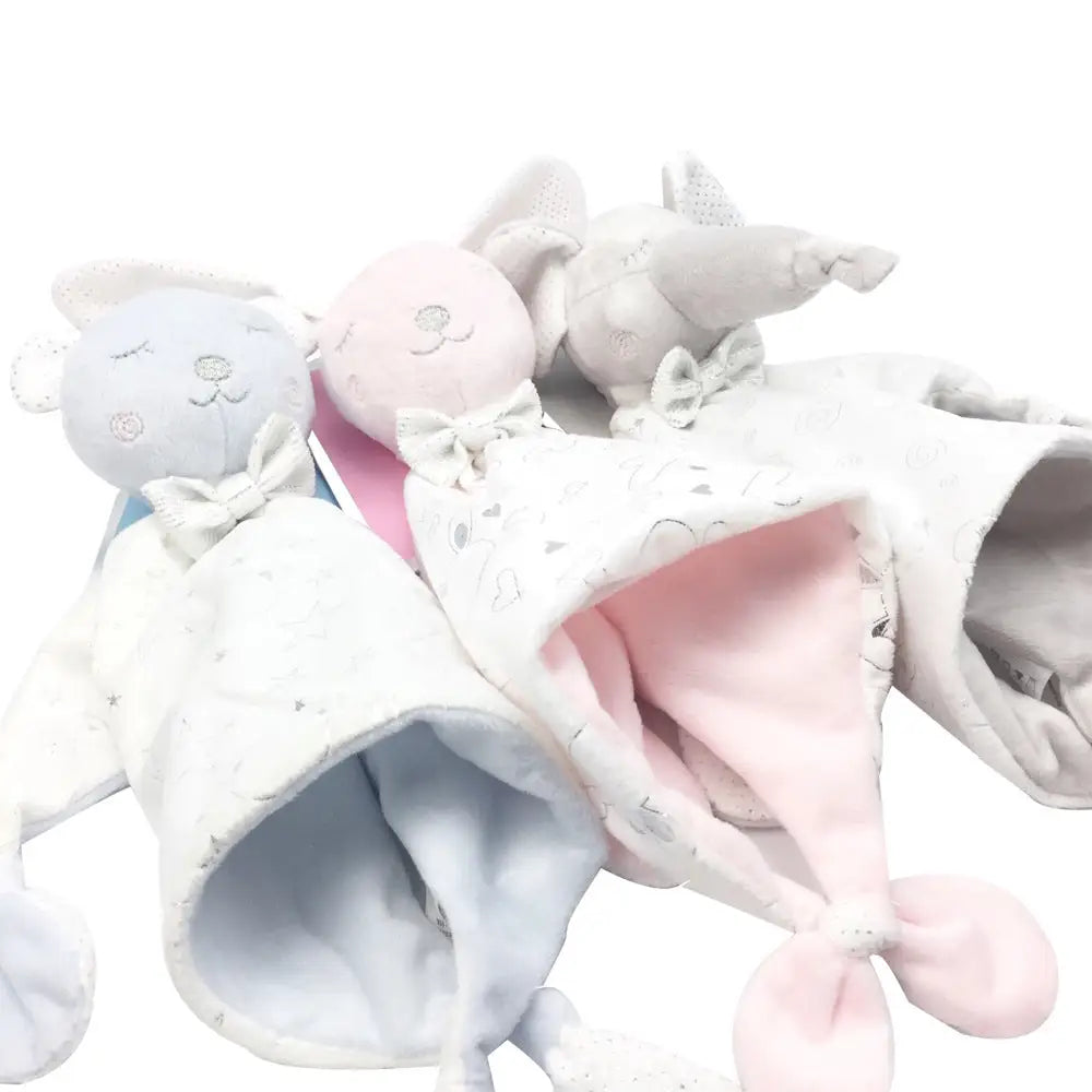 CuddleBunny: Soft Baby Soothing & Comfort Towels - Grey