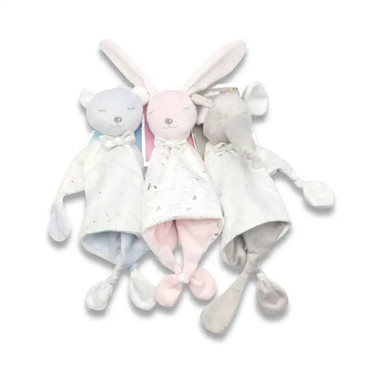 CuddleBunny: Soft Baby Soothing & Comfort Towels - Grey