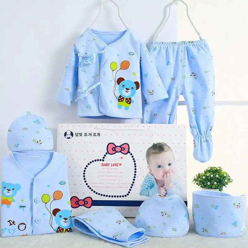 Baby blue clothing set.