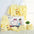Yellow baby clothing set.